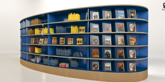 Produktvisualsierung Design - Regalsystem, gerundet