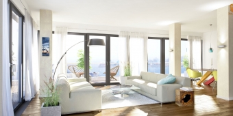 Penthouse zur Fensterfront