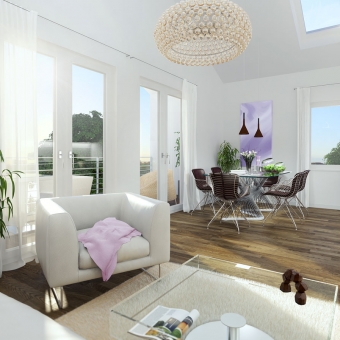 Penthouse mit Essecke